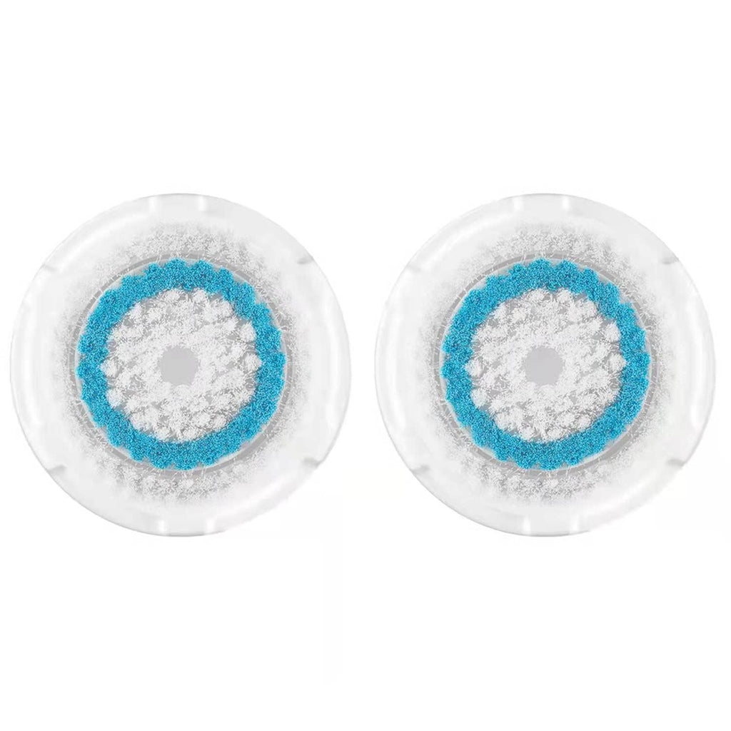 Brush Head Replacements Compatible with Clarisonic Mia 1, Mia 2, Mia Fit, Alpha Fit, Smart Profile Uplift and Alpha Fit (Blue2 Packs)