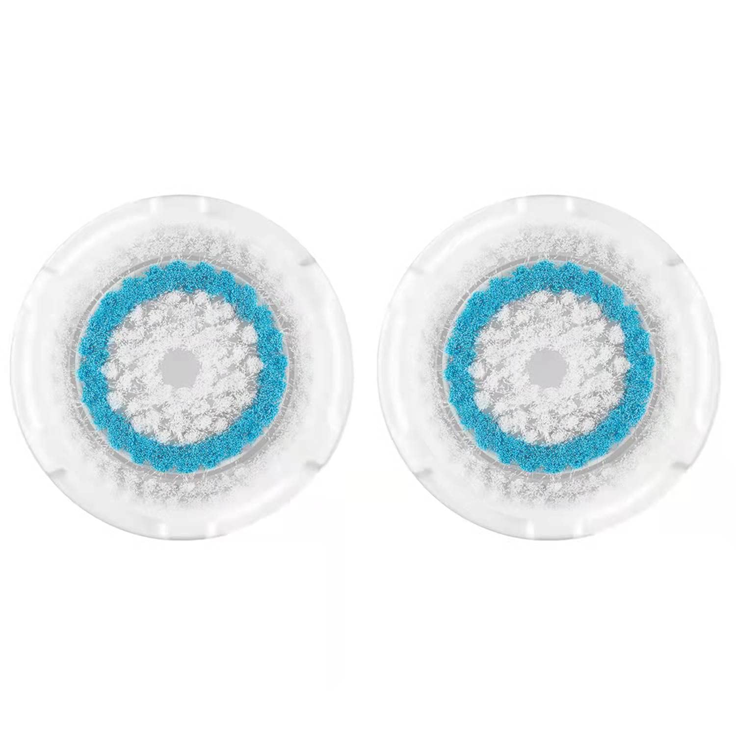 Brush Head Replacements Compatible with Clarisonic Mia 1, Mia 2, Mia Fit, Alpha Fit, Smart Profile Uplift and Alpha Fit (Blue2 Packs)