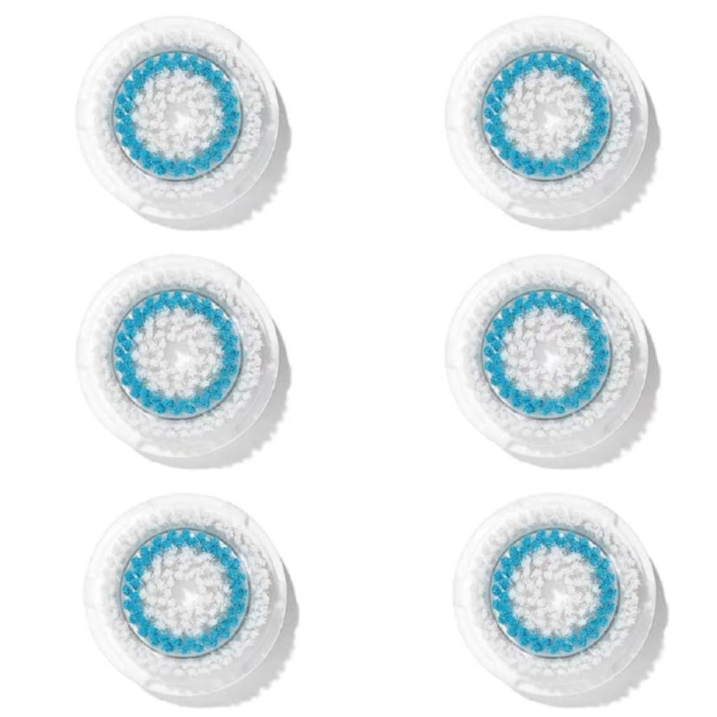 Clarisonic Facial Cleansing Brush Head Replacement for Mia 1, Mia 2, Mia Fit, Alpha Fit, Smart Profile Uplift, Deep Pore, 6 Count