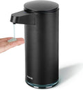 AIKE SensePro Automatic Soap Dispenser Type-C Rechargable, Stainless Matte Black Coating 12.8 fl.oz. for Liquid Soap