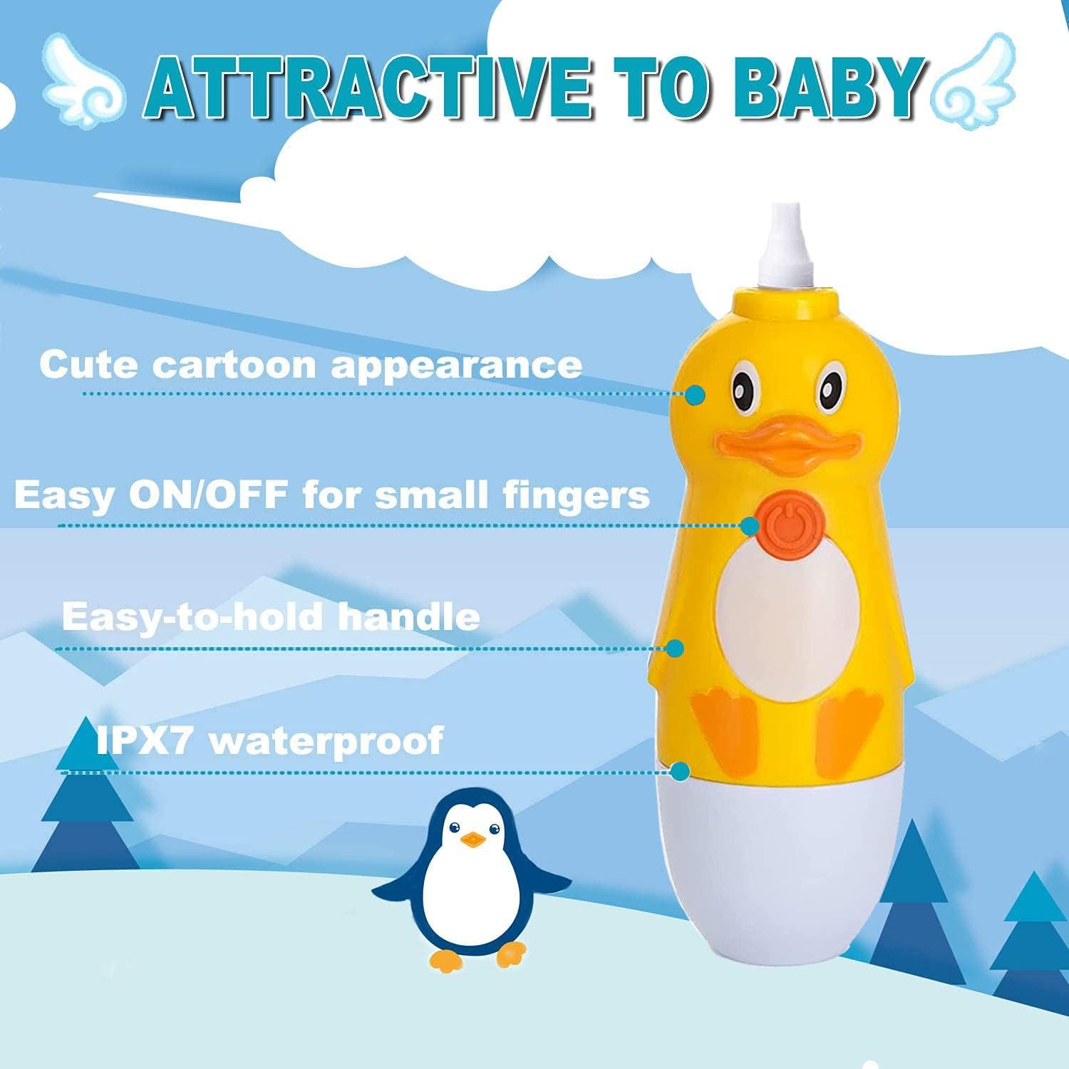 Kids Electric Toothbrush, U-Shaped Automatic Toothbrush,360° Cleaning with Three Types of Brush Heads,Large for 7-12 Years,Cartoon Modeling,Yellow,1 Pack