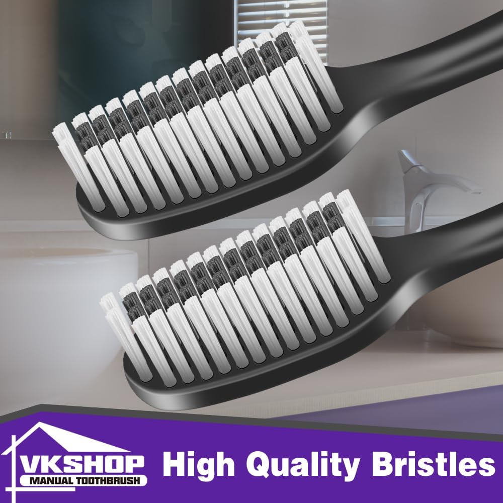 144 Pack Cheap Travel Toothbrushes and Soft Carbon Toothbrush, Reusable Travel Toothbrushes, Eco-Friendly Bulk Toothbrushes Individually Wrapped