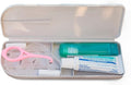 Capsule Dental - Dental Retainer Travel Case, Silicone Retainer Case for Aligners, Mouthguards, and More, Dental Kit Oral Care Tools with Travel Toothbrush and Aligner Removal Tool