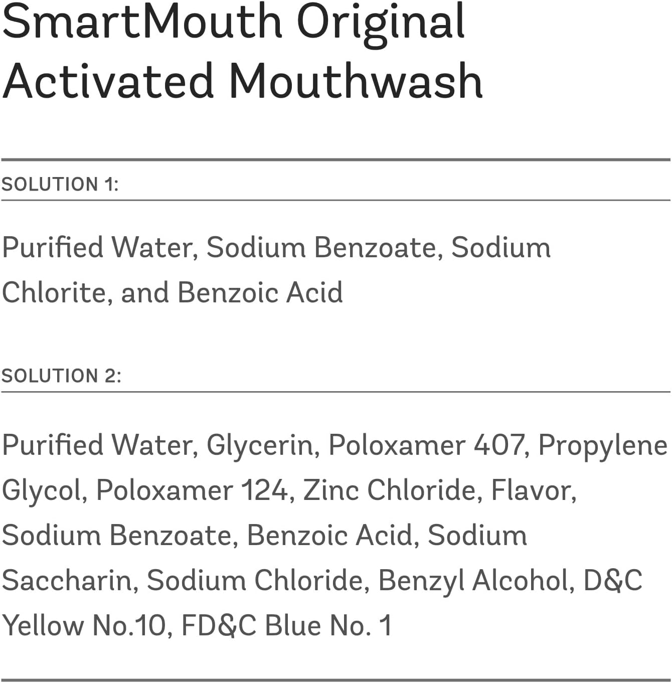 SmartMouth Original Activated Mouthwash Single Packs, Travel Mouthwash, Fresh Mint, 40 Pack