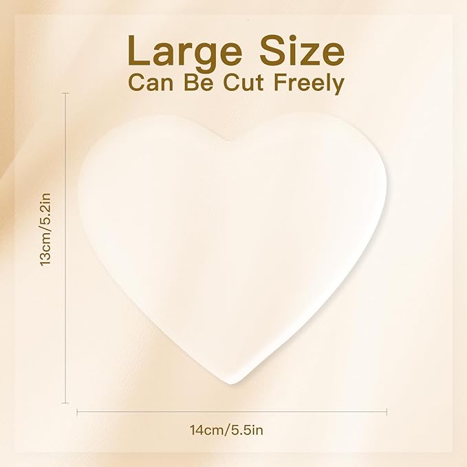 1PC Heart-Shaped Silicone Chest Wrinkle Pads – Reusable Anti-Wrinkle Chest Patches for Women – Firming & Smoothing Chest Lines – Medical-Grade Silicone Chest Pads for Overnight Skincare