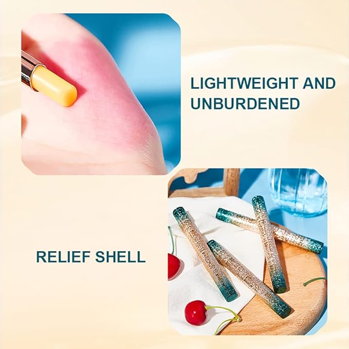 O'CHEAL Color-changing Lip Balm Waterproof Long Lasting Lip Makeup Gloss Lip Balm Long Lasting Moisturizing Lipstick (Pack of 3