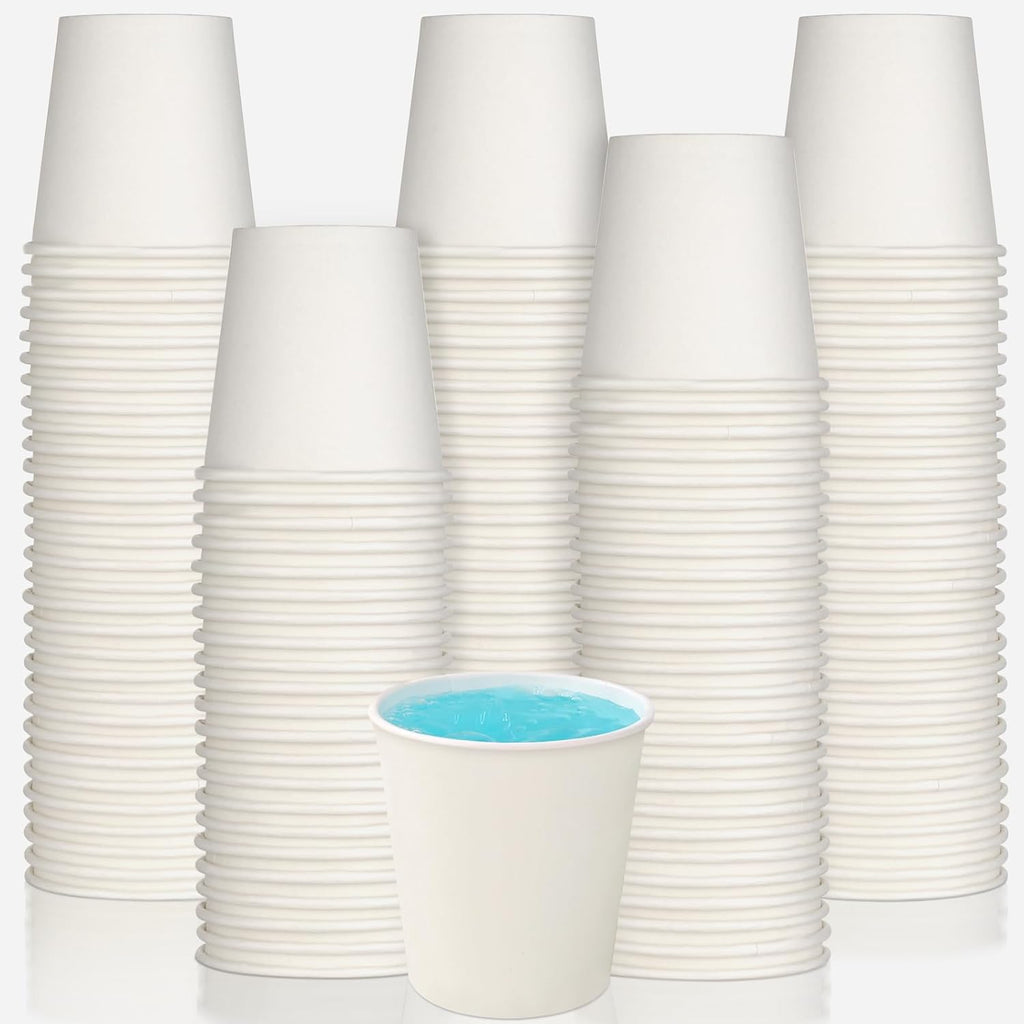 tchrules 1000pcs Bathroom Paper Cups, Disposable Mouthwash Cups Mini Paper Cups for Home, Office, School, Hotel & Travel(1000, 3 oz)