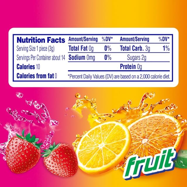 Mentos Chewy Mint Candy Roll, Fruit Mint Candies, 14 Pieces Per Roll, 15 Count Party Pack