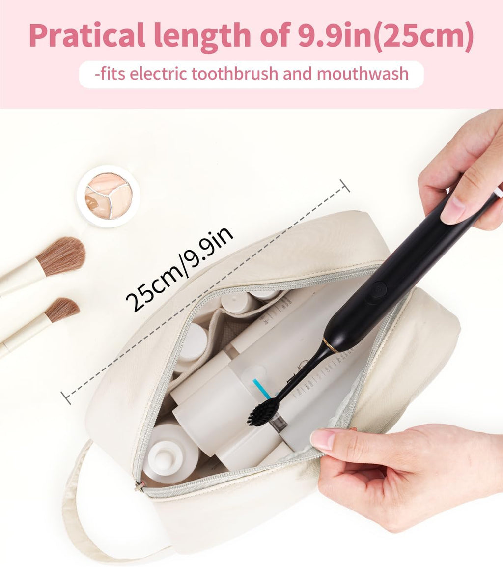 Narwey Travel Toiletry Bag for Women Traveling Dopp Kit Men Travel Bag for Toiletries Cosmetic Bag Makeup Bag Medicine Bag for Traveling