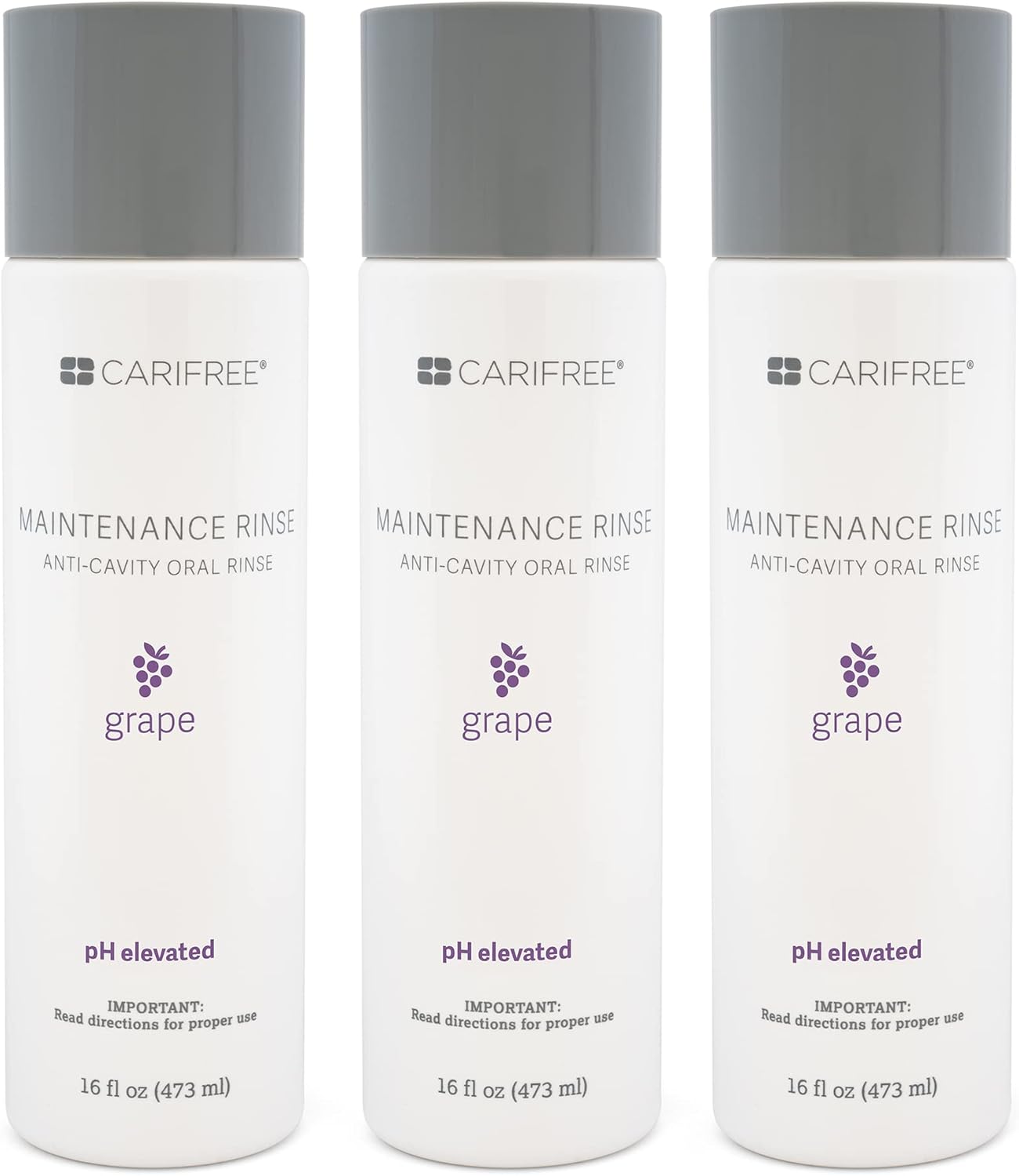 CariFree Maintenance & Prevention Kit, Grape | Anti-Cavity Fluoride Toothpaste & Mouthwash Freshens Breath and Moistens Mouth | Dentist Recommended for Oral Care (3-Month Supply)