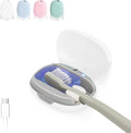 Toothbrush Holder, Toothbrush Cleaner Case, Portable USB Charging Toothbrush Cover with U V-C Light, Travel Toothbrush Holder