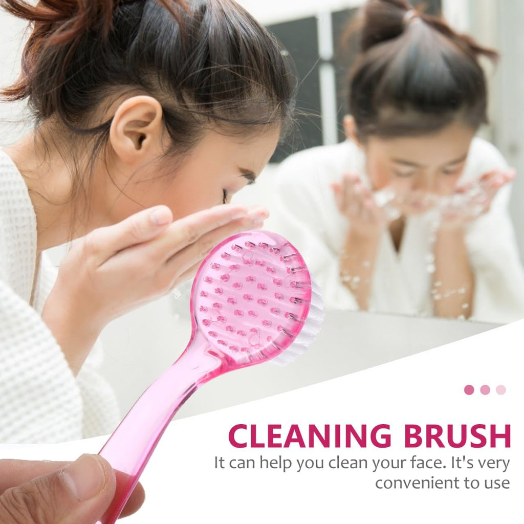 NOLITOY 10pcs Facial Cleansing Brush, Soft Bristle Exfoliator Wash Scrubbers for Skin Care Makeup Removal