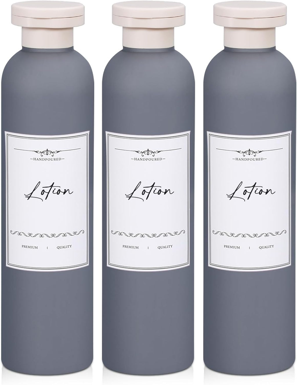 Travel Shampoo Bottle, Empty Plastic Squeeze Bottles 8.8oz with Flip Cap, Lotion Container for Toiletries Travel Size Shampoo and Conditioner