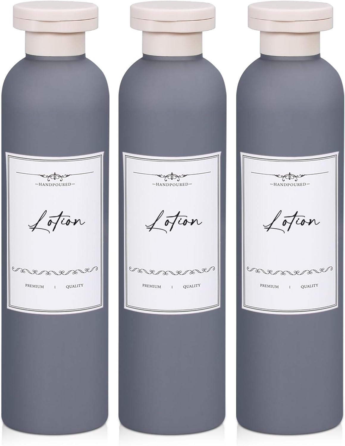 Travel Shampoo Bottle, Empty Plastic Squeeze Bottles 8.8oz with Flip Cap, Lotion Container for Toiletries Travel Size Shampoo and Conditioner