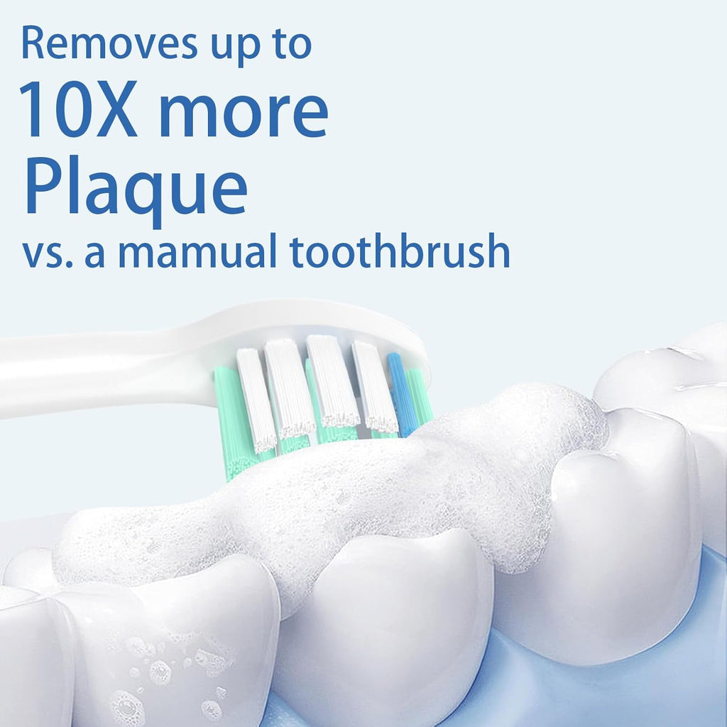 Replacement Toothbrush Heads for Philips Sonicare Replacement Heads, Replacement Brush Head Compatible with Phillips Sonicare Electric Toothbrush, 6 Pack