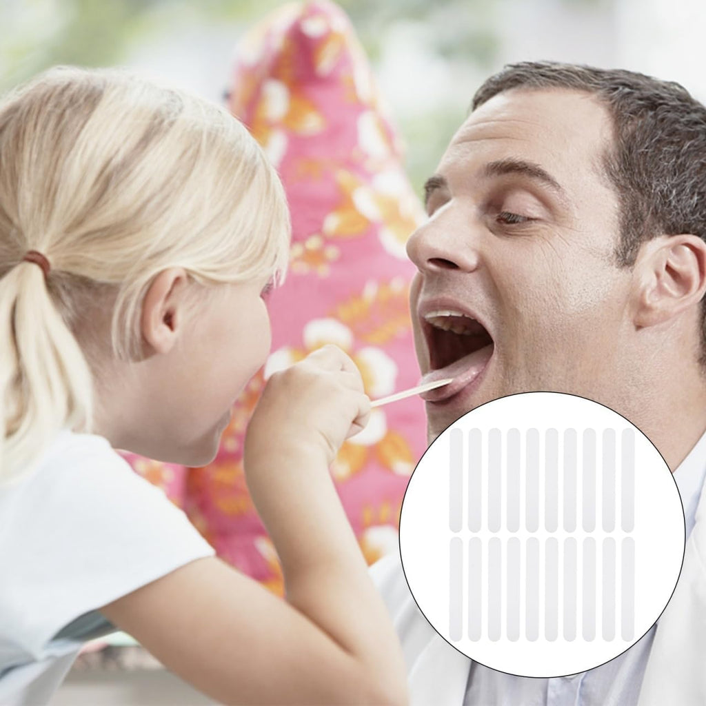 20pcs Plastic Tongue Scrapers, Lip Cheek Retractors, Tongue Depressor Spatulas for Instrument Healthy Oral Care Help Fight Bad Breath