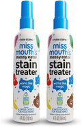 Miss Mouth's Messy Eater Stain Treater Spray - 4oz 2 Pack Stain Remover - Newborn & Baby Essentials - No Dry Cleaning Food, Grease, Coffee Off Laundry, Underwear, Fabric