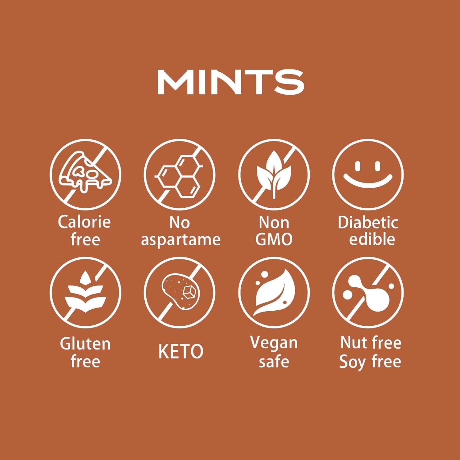 DC24 DAILY CARE 100% Erythritol Breath Mints, 0-Calorie,Sugar Free, Natural Cinnamon, Gluten Free, 30 Count, Pack of 4