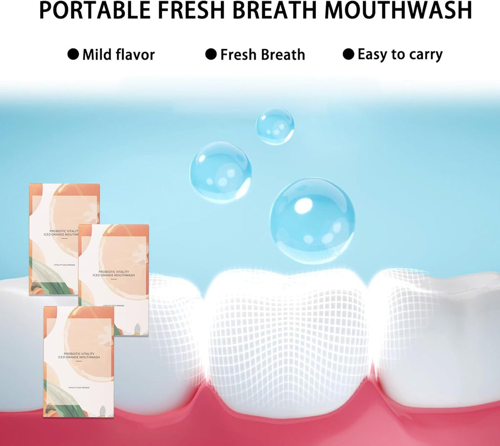 60PCS Travel Size Mouthwash,Portable Mini Mouthwash,Long-Lasting Freshness Travel Mouth Wash for Oral Care A38