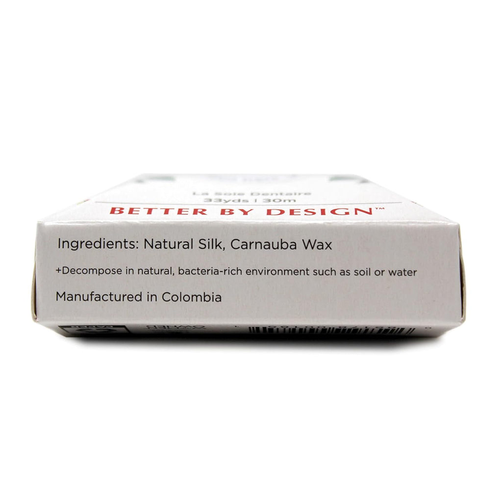 RADIUS Dental Floss, Natural Floss, Unscented Silk, 33 Yards, Compostable & Non-Toxic Oral Care Designed to Help Fight Plaque, Pack of 6