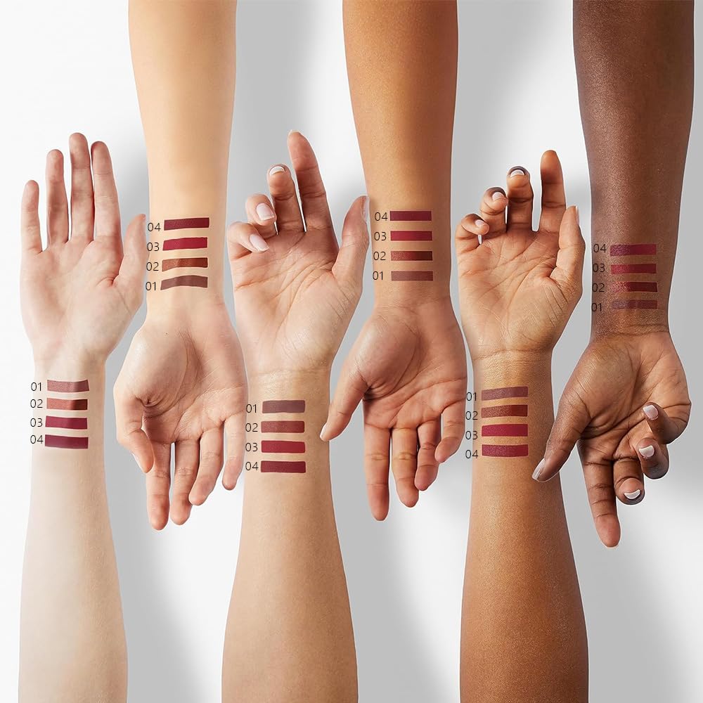 Purple Red Matte Cream Lipstick,Velvet Waterproof Long Lasting Smudge Proof for Women Lip Stick,Magic Lipstick 24 Hours Original Lip Liner Makeup,labiales mate 24 horas originales,Vegan,1 Count