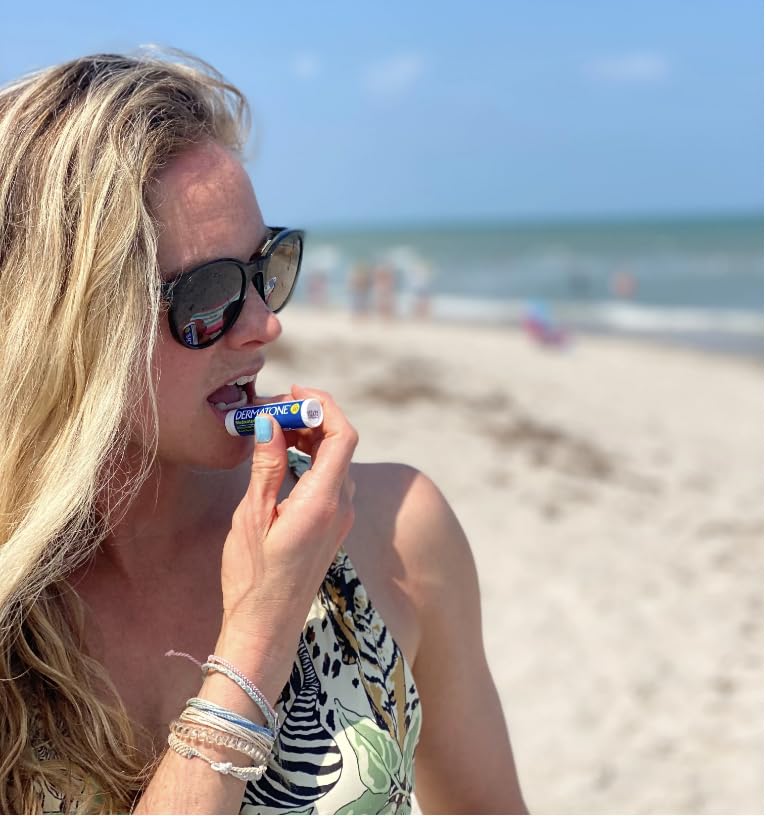 Dermatone Original Medicated Lip Balm | Soothing & Moisturizing | Cocoa Butter, Aloe, Vitamin E | Lip Repair | SPF30 | 2-Pack, 0.15oz sticks