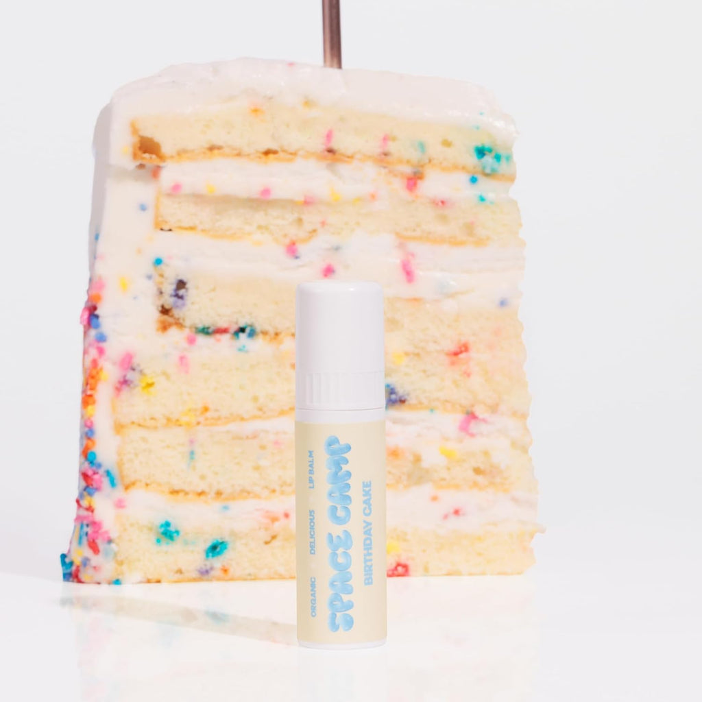 Wellness Jumbo Lip Balm - Birthday Cake Organic Flavored Balm (2 Pack)