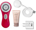 Clarisonic Mia 2 Sonic Facial Cleansing Brush System with Sensitive Brush Head (Bright red)