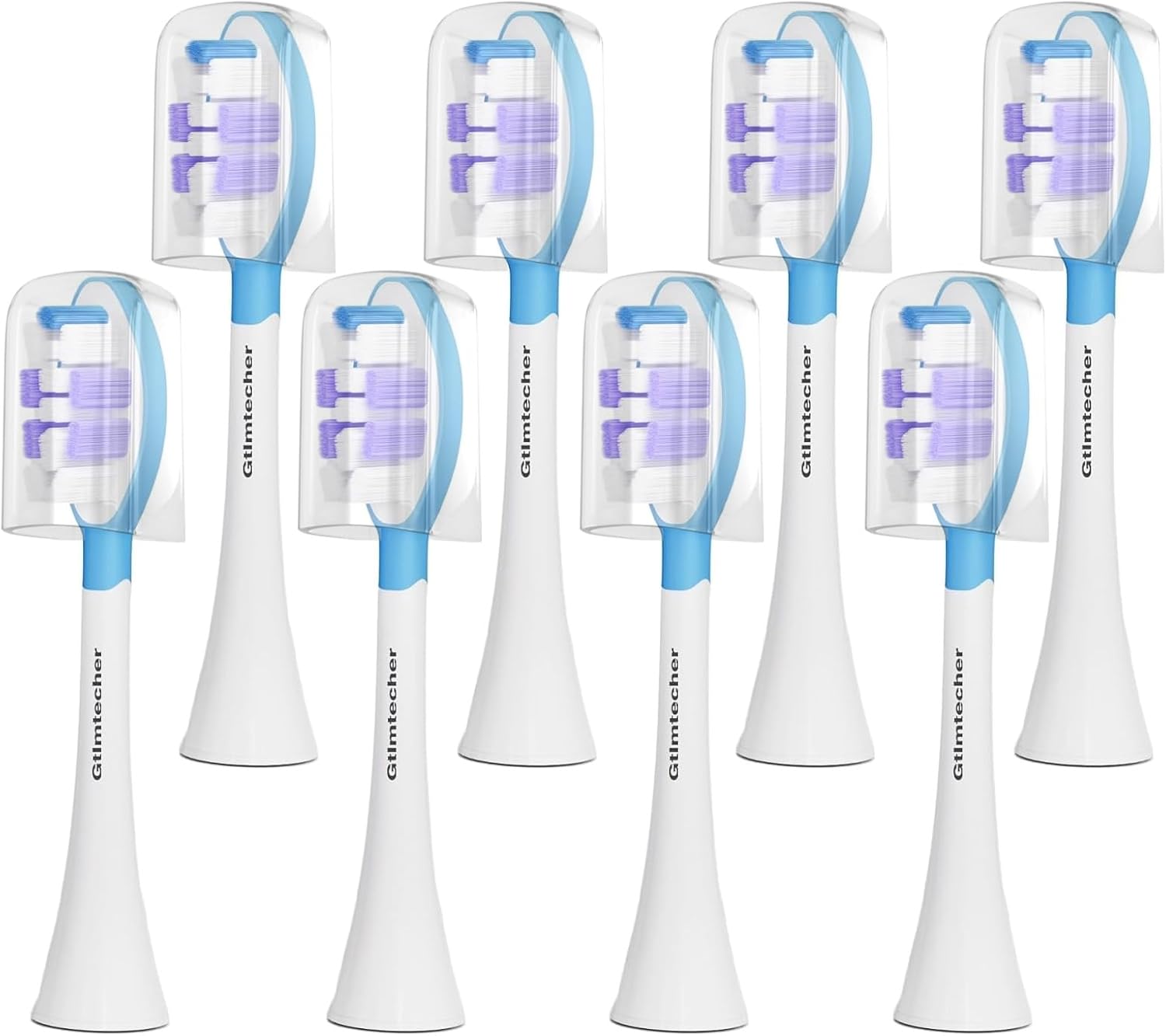 Electric Toothbrush Heads for Philips Sonicare Replacement Heads, 8 Pack Adults Kids 7+ Sonicare Toothbrush Replacement Brush Heads Philips Sonicare Sensitive Replacement Heads C2 C3 G2 G3 A3, White