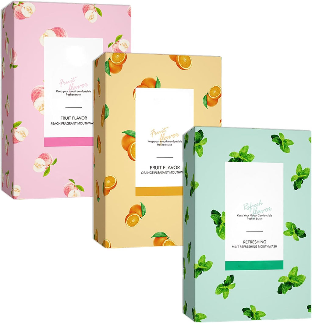 Travel Size Mouthwash,Mini Mouthwash Travel Size Bulk Portable Mouth Wash Set,Individual Small Travel Mouth Wash Packets for Fresh Breath(Pack of 60) A18