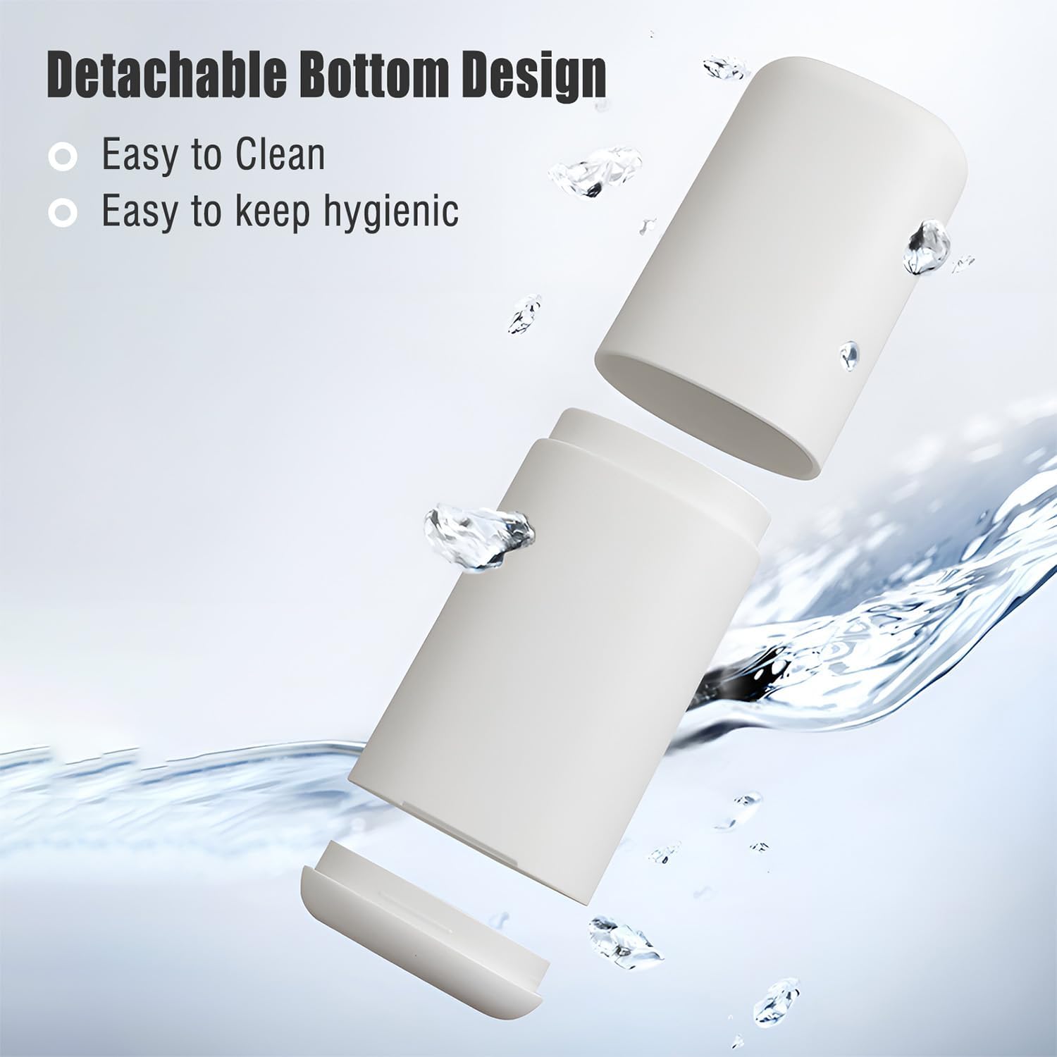 Travel Toothbrush Case with Cup, Gray - Toothbrush and Toothpaste Travel Case, Doubles as Dorm Toothbrush Holder, Detachable Base, Compact Toothbrush Covers for Camping, Business Trip