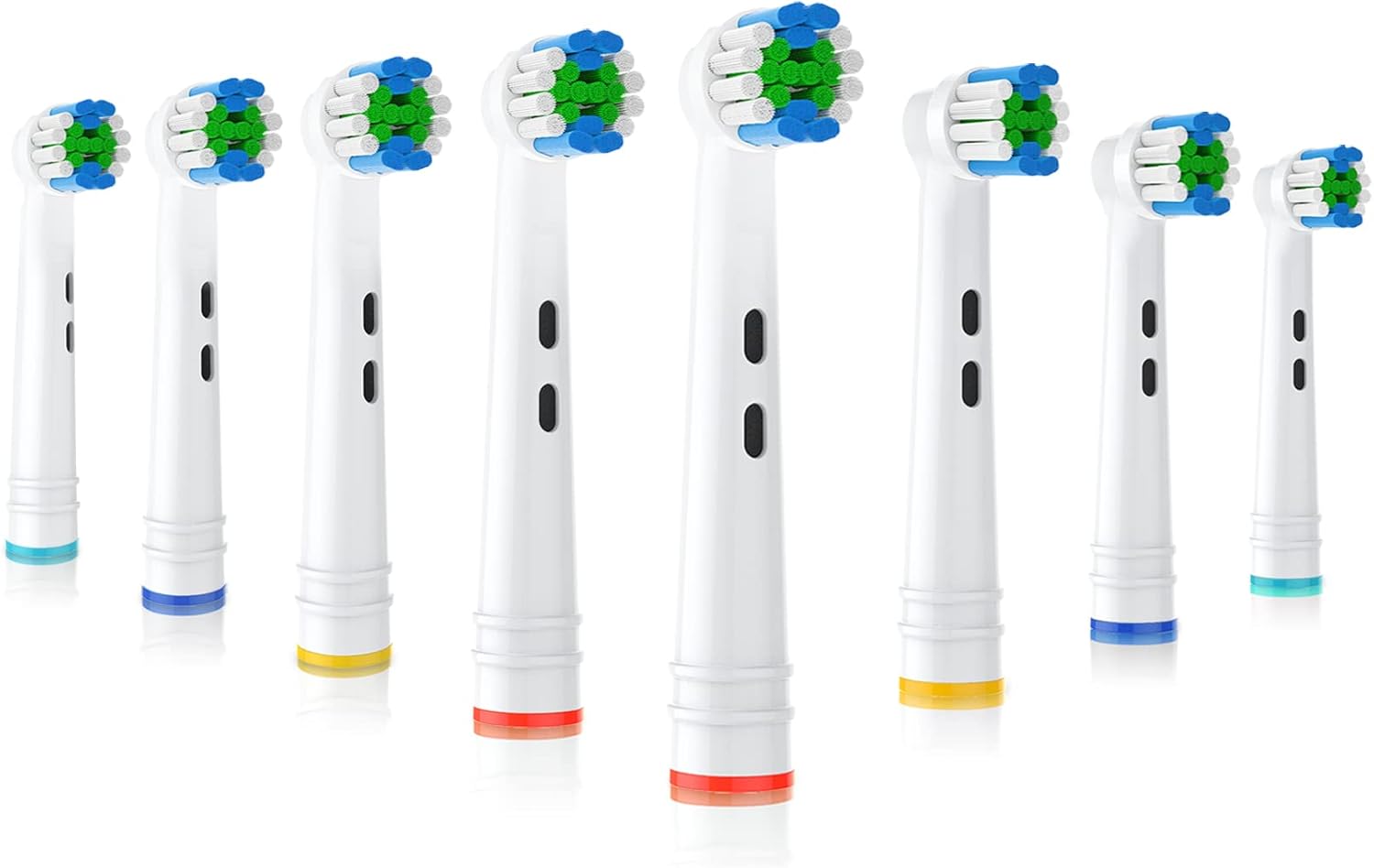 Replacement Toothbrush Heads Compatible with Oral B Electric Toothbrushes, 8 Count, Small Round Head for Pro Series, Refills for Braun Model 3756 3757 3744 3765 4729 4731