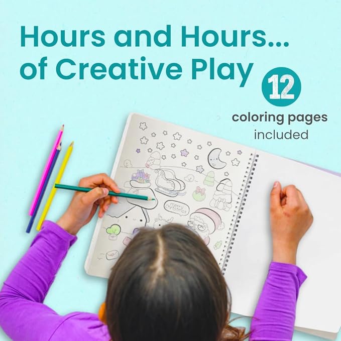 Cupkin Animal Sticker Book Activity for Kids, Toddler Airplane Travel Essentials, 500+ Habitat Stickers for Kids + 12 Scenes + 12 Coloring Book Pages, Animal Lover Gift, Childrens Crafts for Ages 2-8