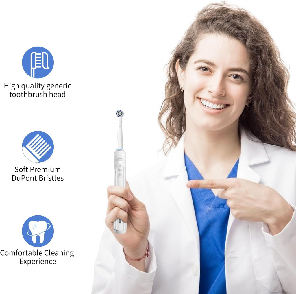 Replacement Toothbrush Heads for Oral B Braun, 12 Pack Professional Electric Toothbrush Heads, Precision Clean Brush Heads Refill Compatible with Oral-B 7000/Pro 1000/9600/ 5000/3000/8000 (12pack)