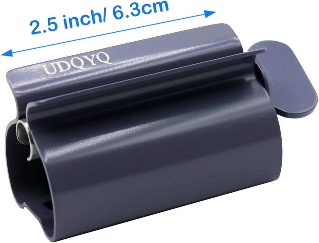 Toothpaste Squeezer - Metal Tube Squeezer Stainless Steel Tube Wringer UDQYQ Toothpaste seat Holder Stand (Gray)