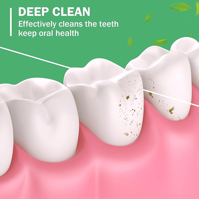 Mimorou 60 Pack Dental Floss Bulk Mint Flavored 50m Each Travel Dental Floss Oral Care for Teeth and Gum Protection(Mint Color)