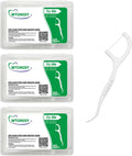 Unflavored Floss Picks, Thin Thread Eco Friendly Toothpick Stick Soft On Gum & Teeth, 150 Count Plastic Free Tooth Flosser for Adults & Kids,for Family, Hotel, Restaurant, car,Travel use
