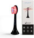Sparx Toothbrush Replacement Heads, Brush Heads with Red Light Therapy for Gum Care, Replacement Brush Heads, Black, 1 Pack
