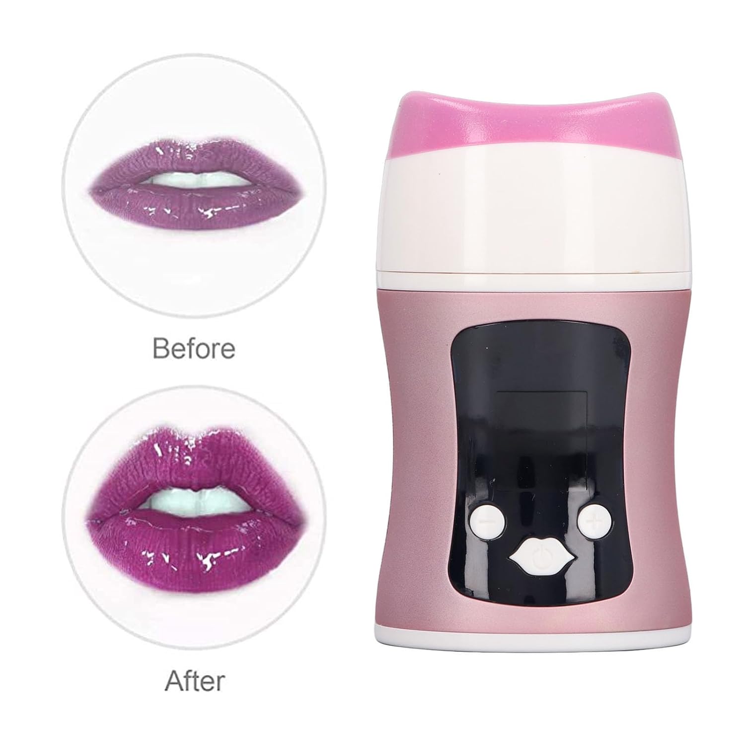 Pyhodi Electric Lip Plump Device, Fuller Lips, Portable, Time and Suction Adjusting, Gentle and Effective, Built in Battery, for Makeup