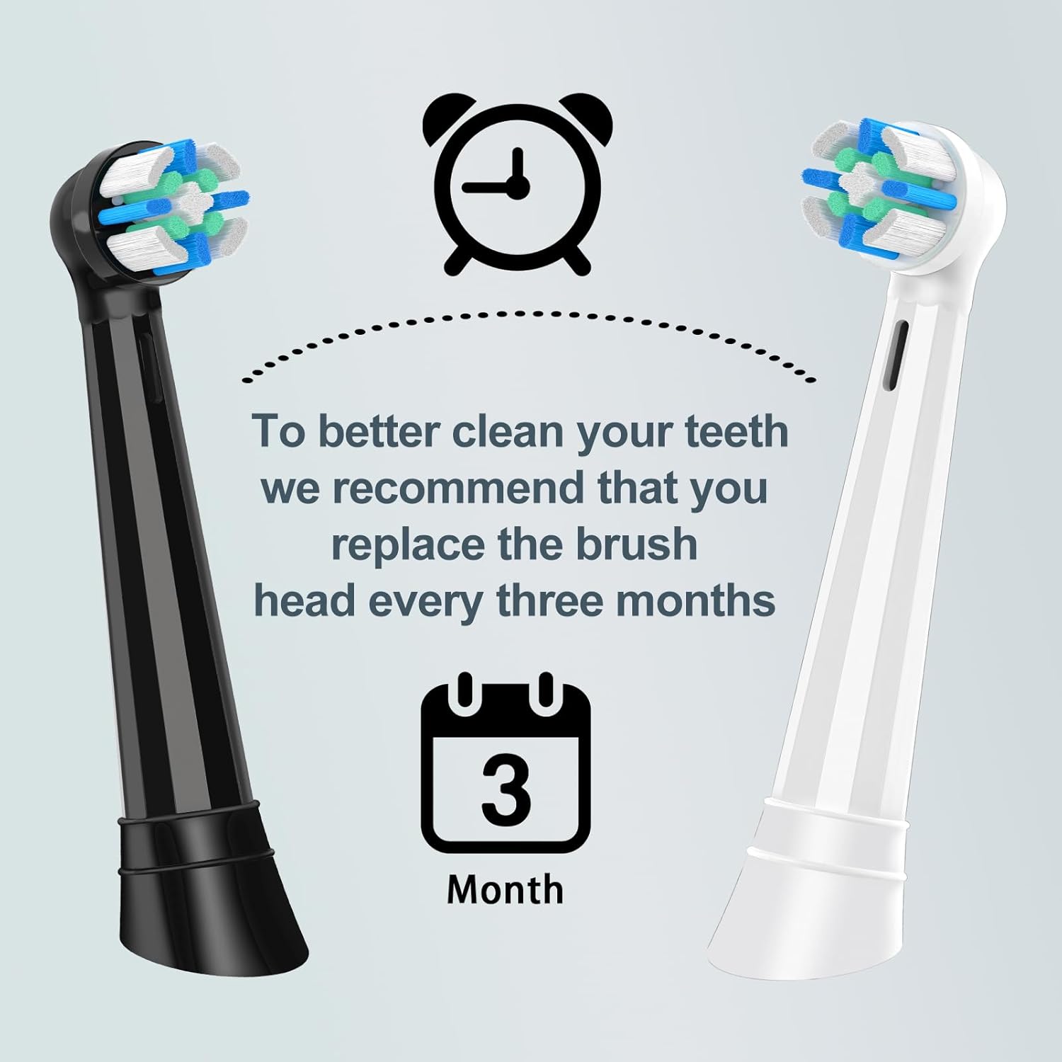 12 PCS IO Replacement Heads Compatible with Oral b IO 2/3/4/5/6/7/8/9/10 Series Electric Toothbrush, Brush Heads Refills Compatible with Oral B IO (Black)