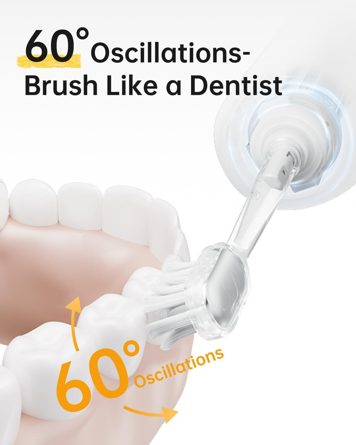 Laifen Wave Special Electric Toothbrush, New 2025 Version Oscillation & Vibration Sonic Electric Toothbrush for Adults with App, 2 Brush Heads, IP68 Waterproof Travel Powered Toothbrush (Matte White)