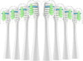 Replacement Toothbrush Heads Fits for Waterpik Complete Care 9.0 (CC-01), Care 5.0 (WP-862) Sonic Electric Tooth Brush Refill(8-pc), Pisonicleara