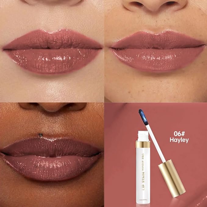 Lip Stain Peel Off – Wipe-Off Lip Stain Tattoo | Long Lasting Waterproof Lip Tint, High-Pigment Matte Lip Color, Smudge & Transfer Proof Lip Stains Masque, Kiss-Proof All-Day Lip Makeup 06#