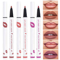 Kaely 3Pcs Mocha Beige Orchid Longwear Liquid Lip Liner Waterproof, 24 Hour Long Lasting Lip Liner Stain Marker Pen, 2-in-1 Matte Semi Permanent Lipliner & Lipstick, 03+07+08