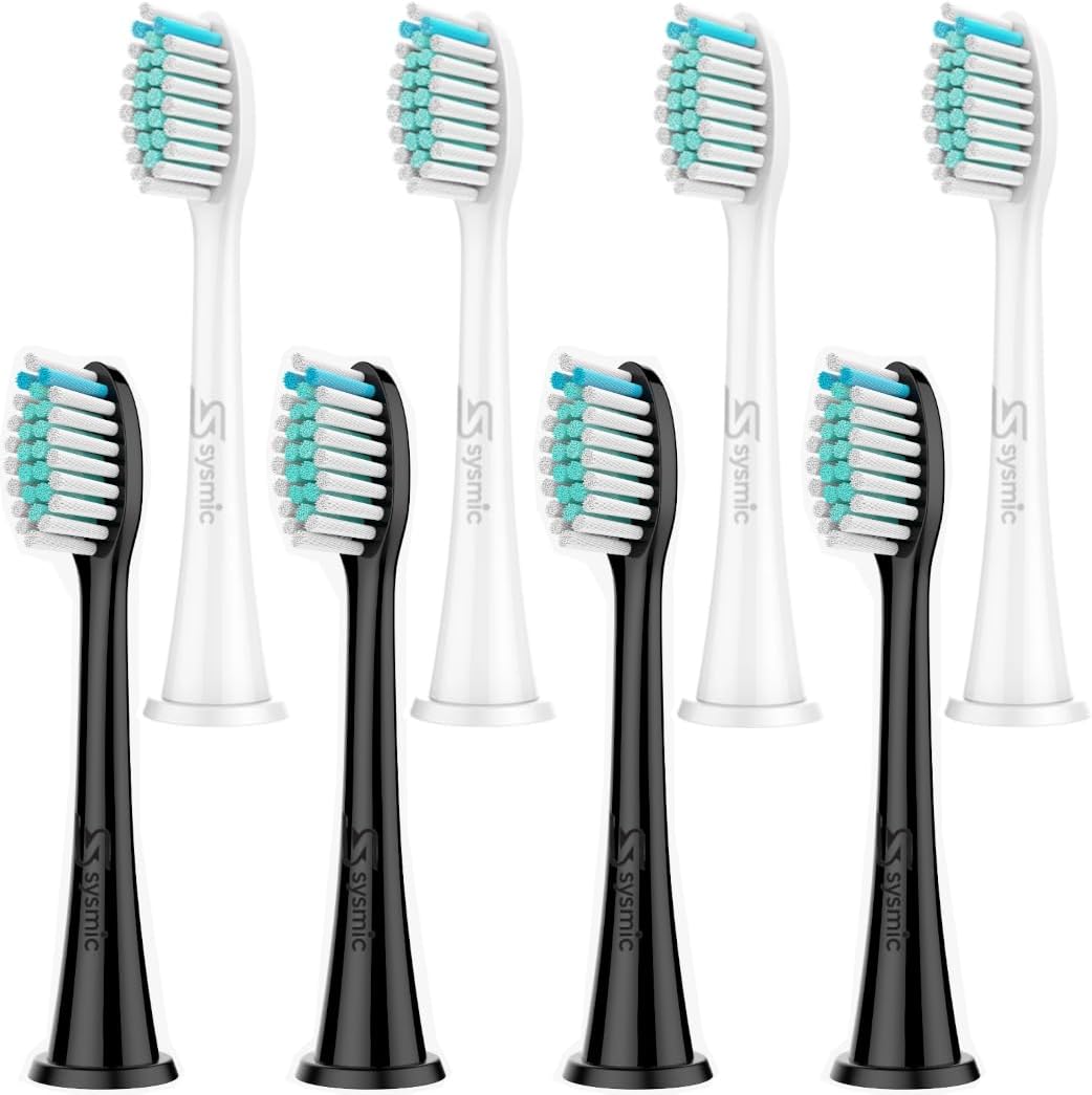 SYSMIC Replacement Toothbrush Heads Compatible with Philips Sonicare Electric Toothbrush 8 Pack