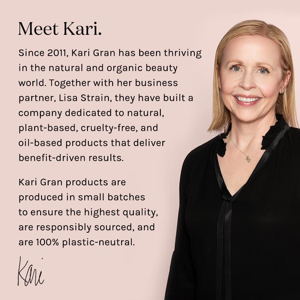 Kari Gran Lip Whip | Moisturizing Lip Balm with Organic Oils | Peptide Smoothing | Rich Buttery Texture, Hydrates & Protects | Non-GMO, Organic Ingredients, Made in USA