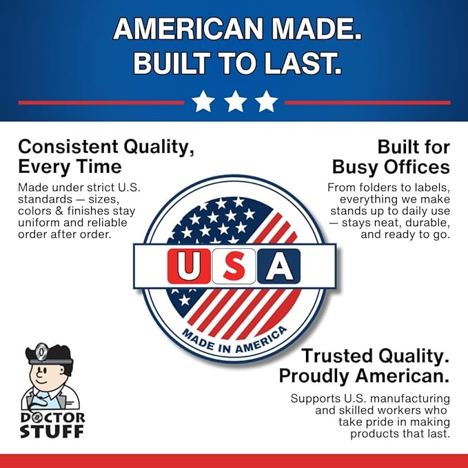 2024 Year Stickers, Doctor Stuff 2024 Chart Stickers, Red Color Coded, STS/SFI Style, USA Made Year Labels for End Tab File Folders, 500/Roll, 1 Roll, 3/4" x 1-1/2"