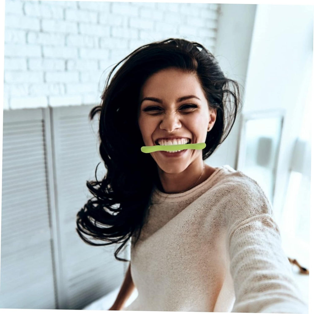 2pcs Silicone Lip Shaper Face Mouth Tightener for Training and Facial Muscle Exercise Mouth Exerciser for and Appearance Green