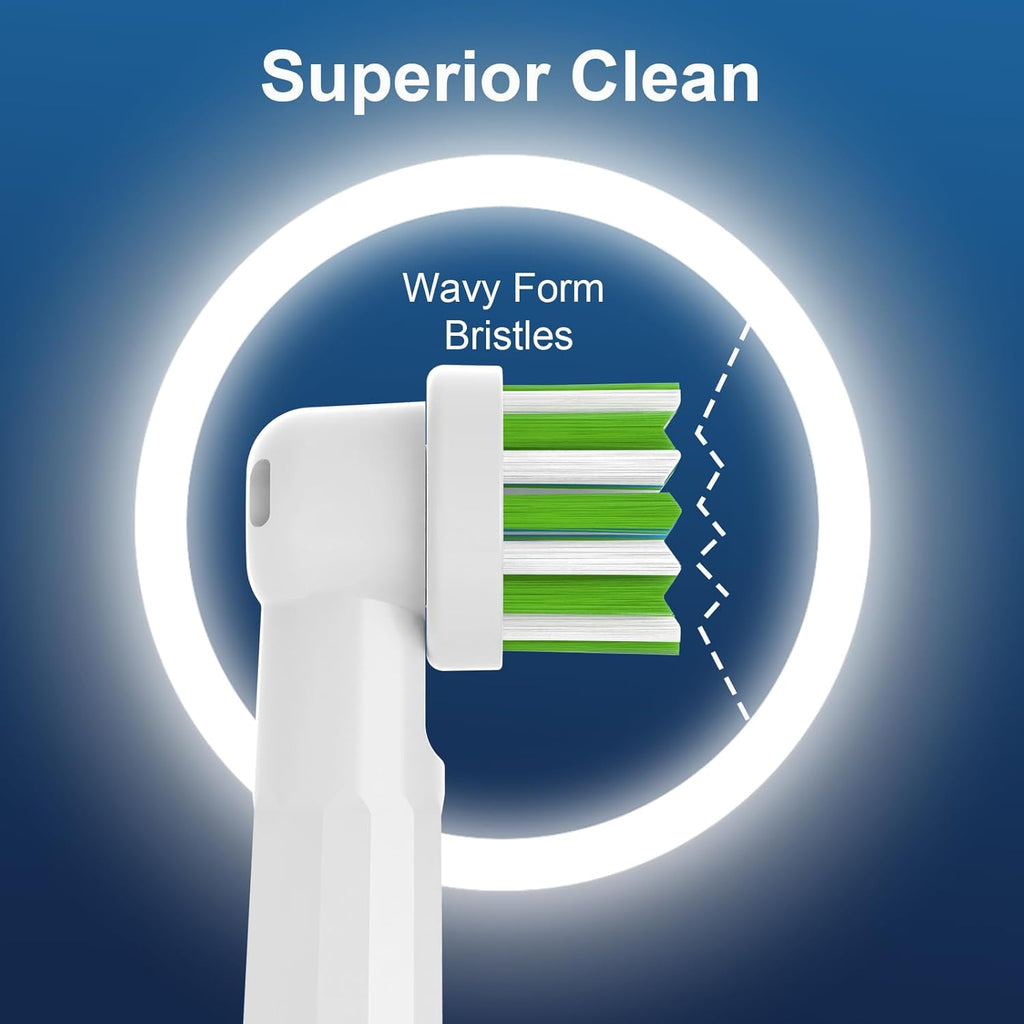 Replacement Toothbrush Heads Compatible with Oral b Braun Smart 1500/7500,Pro 1000/1500,Genius x/6000/Cross/Floss/Sensitive, 16PCS Electric Brush Heads Refill for Braun Oral B