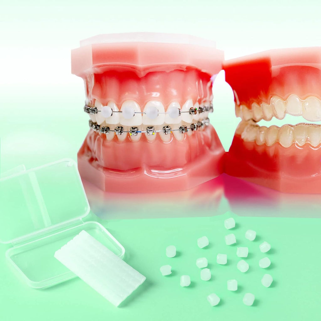 JMU 10 Pack Orthodontic Wax, Precut Braces Wax, Dental Wax Braces Mint Flavored